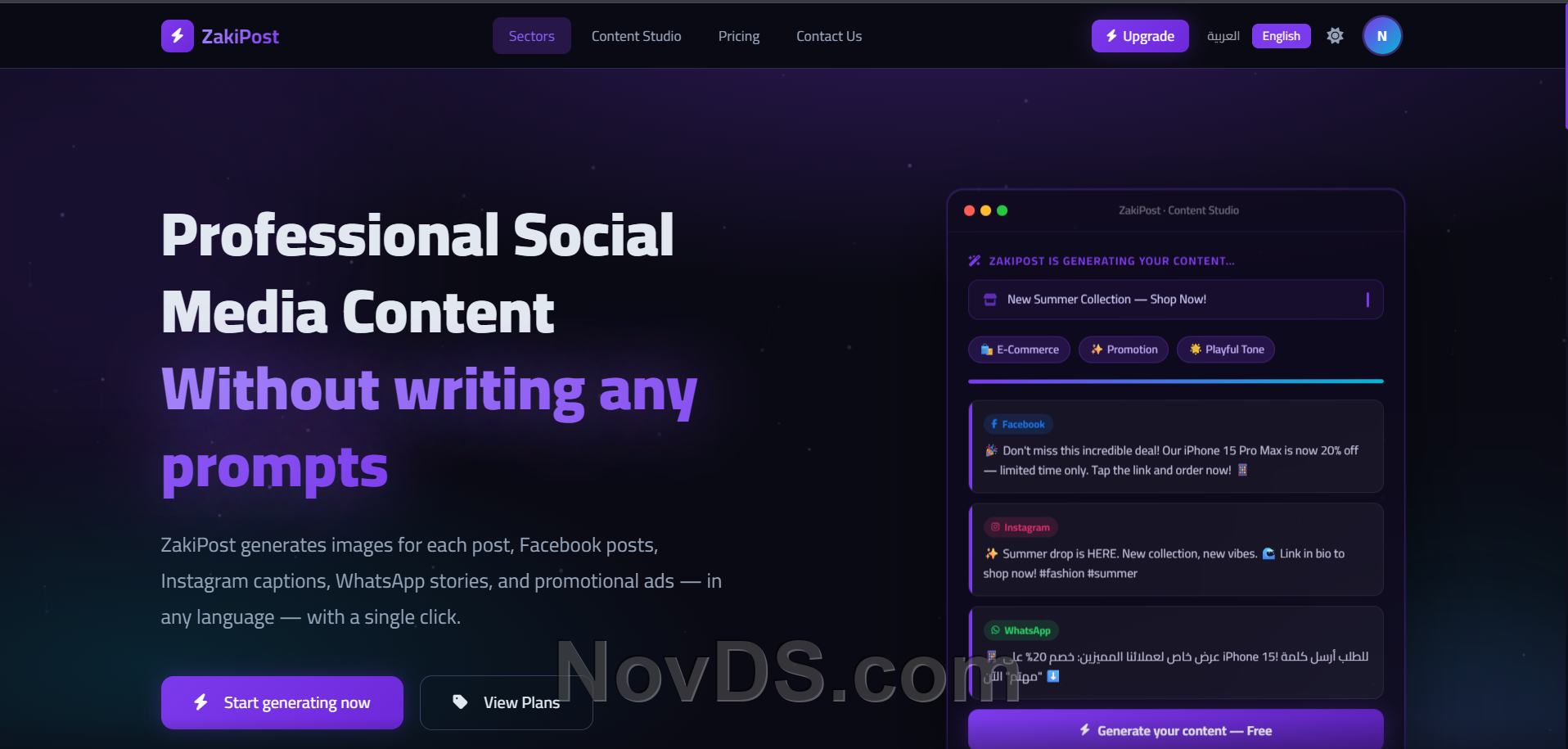 Zaki Post for Content Creation, Professional Design, and Publishing